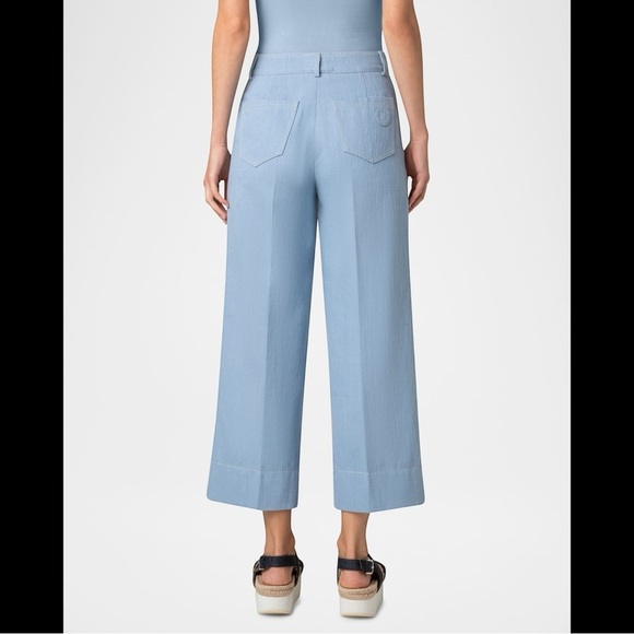 Akris Punto Chiara Crop Wide Leg Trouser Cashew 18 - Picture 16 of 16